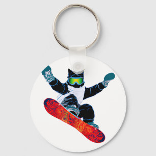 Llavero Gafas de esquí y snowboard divertidas para esquiar