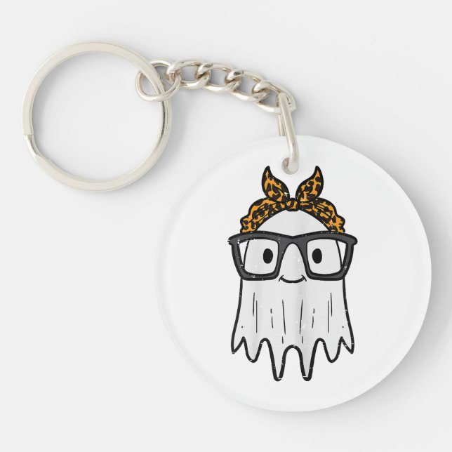 Llavero Gafas de fantasma de Halloween (Frente)