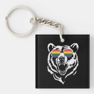 Llavero Gafas de sol arcoíris de orgullo bandera LGBTQ gay