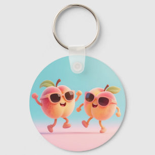 Llavero Gafas de sol de melocotones bailando