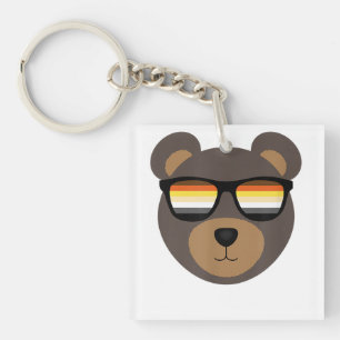 Llavero Gafas de sol del oso gay con problemas