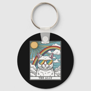 Llavero Gafas de sol divertidas para el gato Lgbtq Gay Les