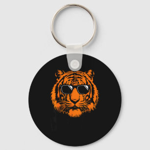 Llavero Gafas de sol frescas de tigre diseño gráfico de an