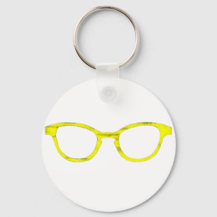 Llavero Gafas de sol Rim Amarillo El MUSEO Zazzle Regalos
