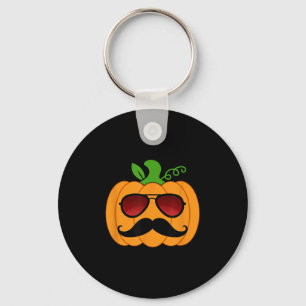 Llavero Gafas divertidas de bigote de calabaza Halloween P