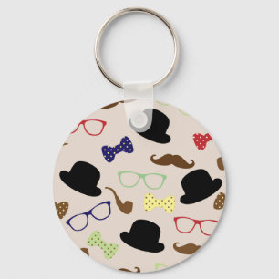 Llavero Gafas, Gorras y bigote