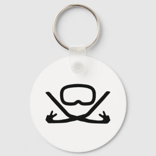 Llavero gafas y tubo respirador del salto