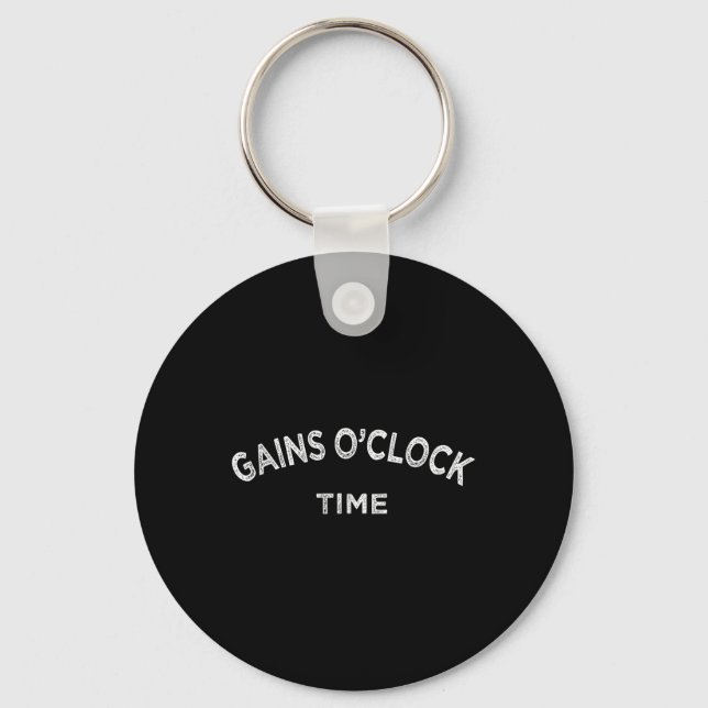 Llavero Gain Oclock Funny Powerrising Bodybuilding (Anverso)