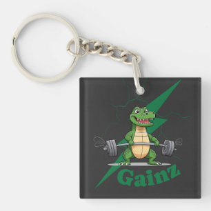 Llavero Gainz Gym Crocodile   Halterofilia