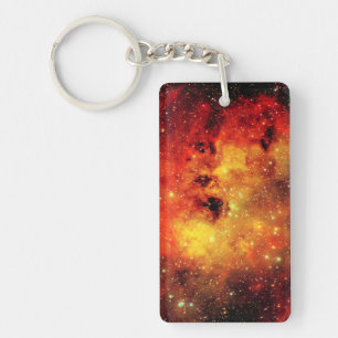 Llavero Galaxia caído en el fuego