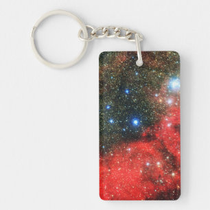 Llavero Galaxia Dustada De Oro Caído