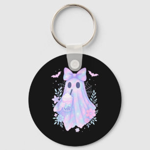Llavero Galaxia fantasma de té de burbujas pastel kawaii H