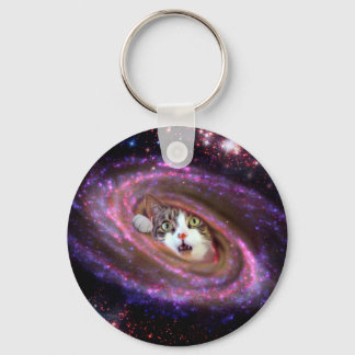 Llavero Galaxy Space Cats LOL Funny Keychain