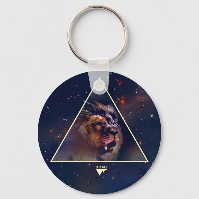 Llavero Galaxy Triangle Lion Head - Trendium Authentic (Anverso)