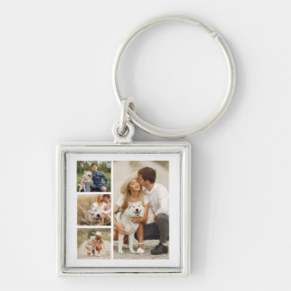 Llavero Galería de fotos de 4 Personalizados