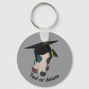 Llavero Galgo El Graduado Perro Divertido Personalizado 