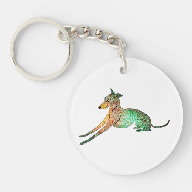 Llavero Galgo italiano (Frente)