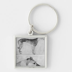 Llavero Galgo y cabeza de un galgo