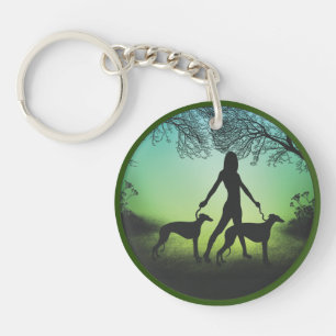 Llavero Galgos en un paseo