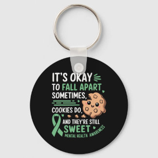 Llavero Galleta Divertida Conciencia sobre la Salud Mental