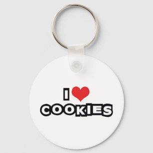 Llavero Galletas de Corazón que Amo - Amante de la Comida