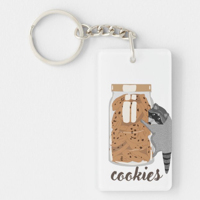 Llavero Galletas-de-mapache (Frente)