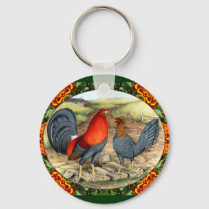 Llavero Gallinas de Juego Hermosas