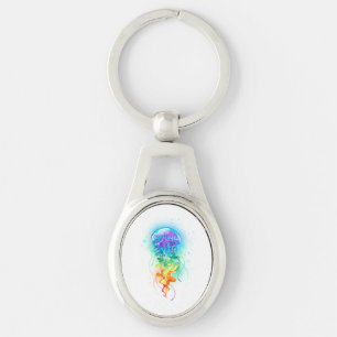 Llavero Gallito arcoiris