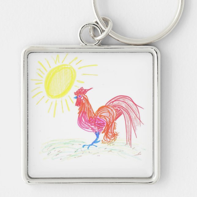 Llavero Gallo Campestre (Frente)