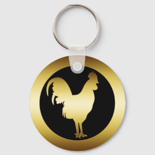 LLAVERO GALLO DE ORO
