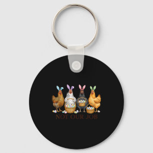 Llavero Gallo de Pascua divertido no trabajo huevos granja