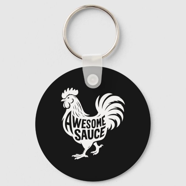 Llavero Gallo de Pollo Salsa Impresionante  (Anverso)