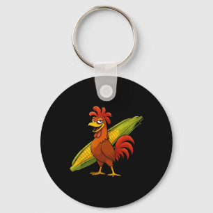 Llavero Gallo Divertido Con Pollo De Acción De Gracias De 