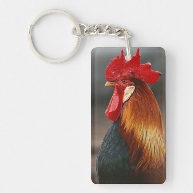 Llavero Gallo Doméstico de Corral (Frente)