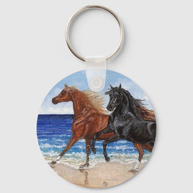 Llavero Gallop beach Caballo árabe (Anverso)