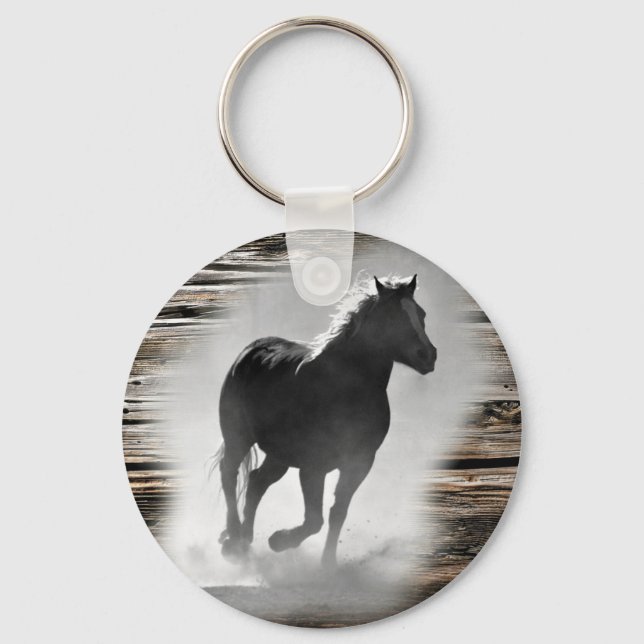 Llavero Gallopaje de caballos salvajes (Anverso)