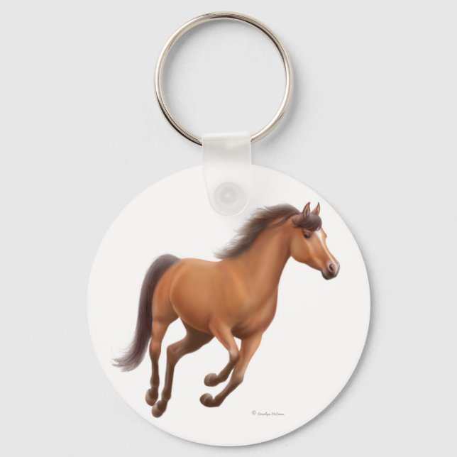Llavero Galloping Bay Horse Keychain (Anverso)