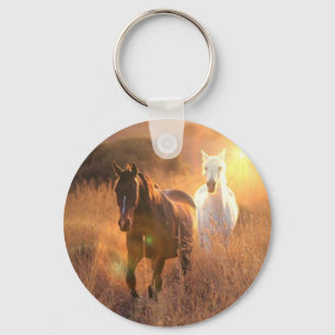 Llavero Galloping Wild Horses Keychain