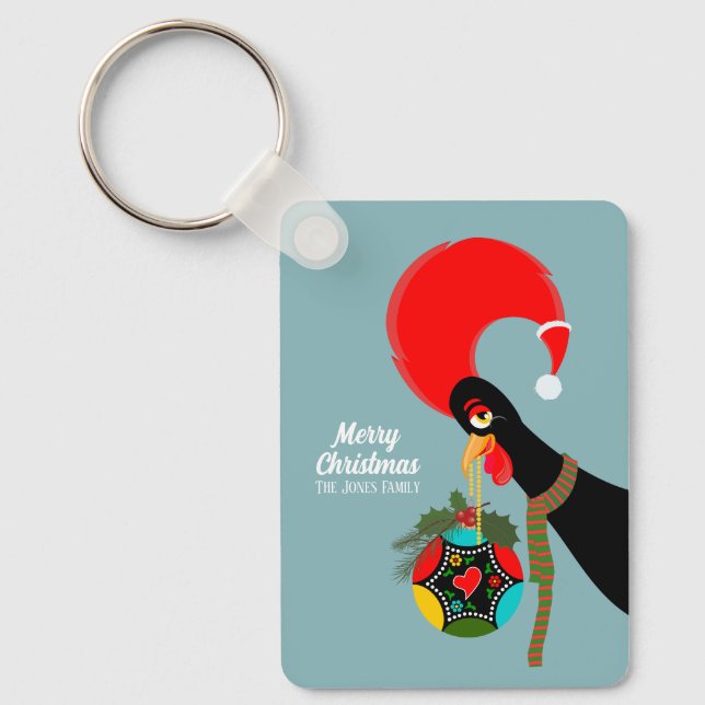Llavero Gallos portugueses y Navidades holandeses baubles (Anverso)