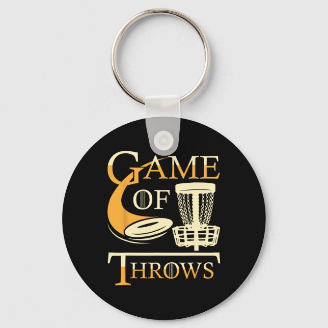 Llavero Game Of Throws - Disc Golf Player Flying Disc Golf (Anverso)