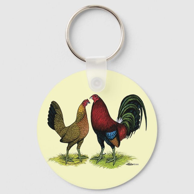 Llavero Gamefowl Pair (Anverso)