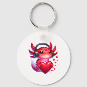 Llavero Gamer Axolotl San Valentín Videojuegos Niños Chico