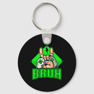 Llavero Gamer Bruh Videojuego Divertido Adolescentes Chico