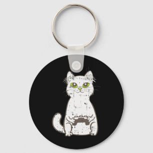 Llavero Gamer Cat Video Game Controller Cute Gaming Geek G