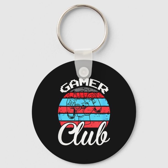 Llavero Gamer Club Funny Gaming Quotes Gift For Players  (Anverso)