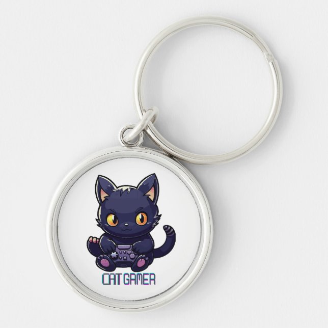 Llavero Gamer gato (Frente)