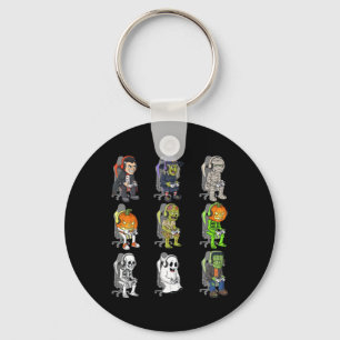 Llavero Gamer Halloween Skeleton Vampire Gaming Mummy Boys