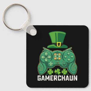 Llavero Gamerchaun Jugador Juegos de Juegos Día de San Pat