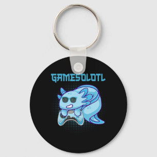 Llavero Gamesolotl Axolotl Video Gamer Kawaii Anime Kids B