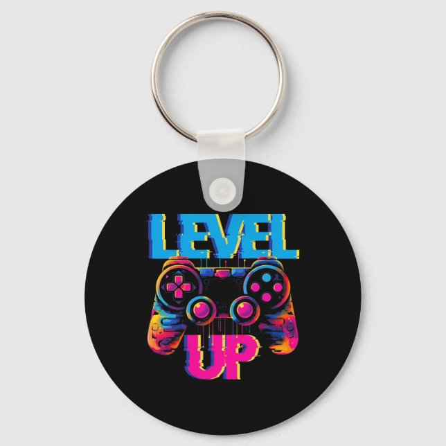 Llavero Gaming Level Game Controller Video Game Game Art (Anverso)